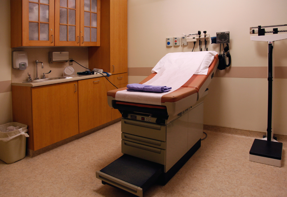 exam room at doctors office